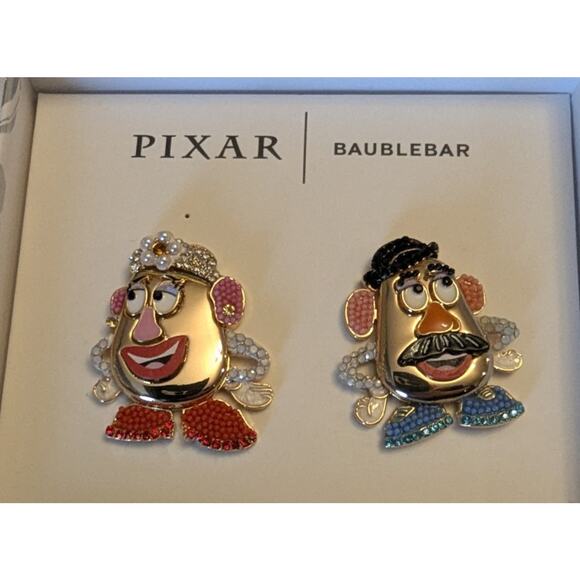 Disney Jewelry - New Disney Pixar Baublebar Mr. & Mrs. Potato Head Earrings New Gift Box